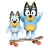 Bluey Figura dupla csomag Gördeszkások