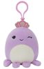 Squishmallows: kulcstartó Violet a lila polip koronával 9cm