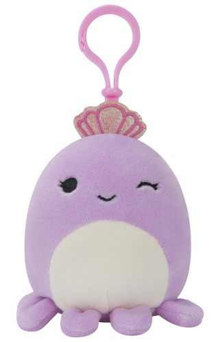 Squishmallows: kulcstartó Violet a lila polip koronával 9cm