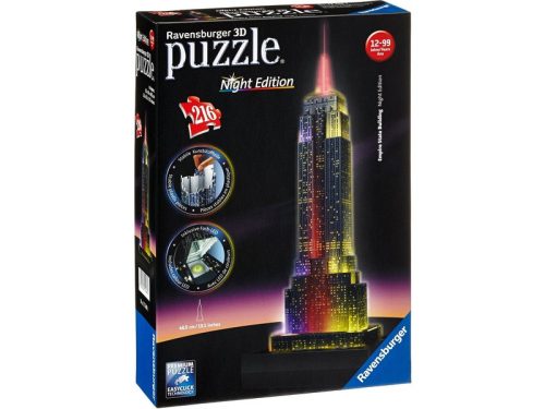 Ravensburger: Empire State Building 216 darabos 3D LED puzzle