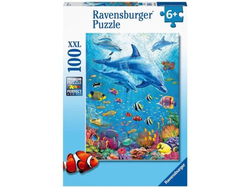 Ravensburger: Puzzle 100 db - Delfin a vízben