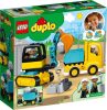 Lego Duplo 10931 Teherautó és lánctalpas exkavátor  Town