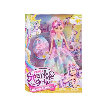 Sparkle girlz - Unikornis hercegnő baba 30cm többféle