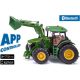 Siku John Deere 7310R emelővel Bluetooth applikációs traktor