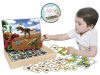 2IN1 mágneses puzzle - dínók, 95 db