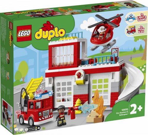 LEGO DUPLO Town 10970 Tûzoltóállomás és helikopter