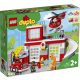 LEGO DUPLO Town 10970 Tûzoltóállomás és helikopter