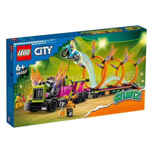 Lego City 60357  Kaszkadőr járgány és tűzgyűrű kihívás