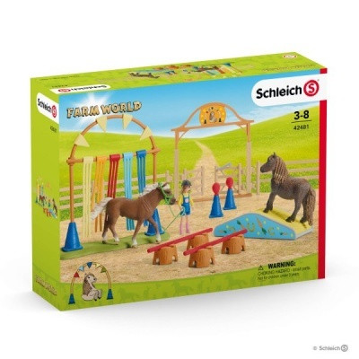 Schleich  Farm World 42481 Póni ügyességi edzés