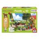 Farm World puzzle 60 db-os +2 db Schleich figura