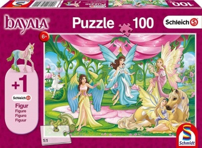 Bayala Tündérkert 100 db puzzle + Surah tolldíszes csikója