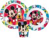 Disney Mickey Better Together étkészlet, micro műanyag szett, pohárral 260 ml