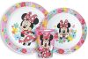 Disney Minnie Spring étkészlet, micro műanyag szett, pohárral 260 ml