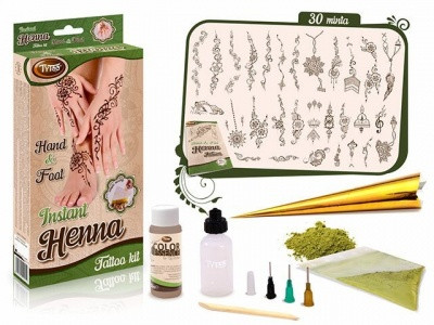 TyToo Instant Henna Szett Kéz és Láb mintákkal