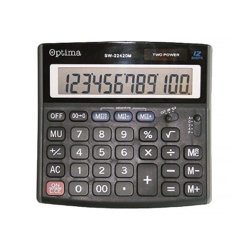 Számológép asztali OPTIMA SW-2242DM 12 digit