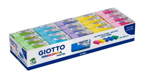 Radír GIOTTO mini gomma pasztell színek