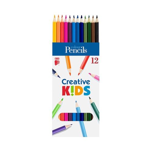 Színes ceruza ICO Creative Kids hatszögletű 12 db/készlet