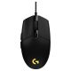 Egér vezetékes LOGITECH G203 LightSync USB 6 gombos 8000 DPI fekete