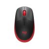 Egér vezetékes LOGITECH M190 2,4 Ghz 1000 DPI piros