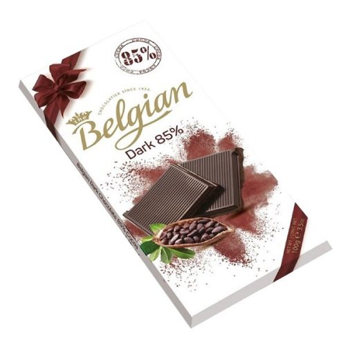 Csokoládé BELGIAN 85% étcsokoládé 100g