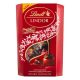 Csokoládé LINDT Lindor Double Chocolate dupla csokoládé golyók díszdobozban 200g