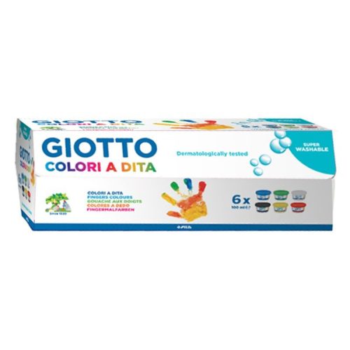Tempera Giotto Colori a Dita - 6x100 ml