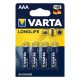 Elem mikro VARTA Longlife AAA 4-es