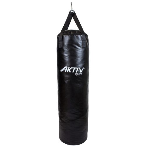 Boxzsák Aktivsport hevederes 100x30 cm fekete