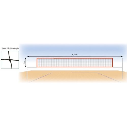 Strandröplabda háló Tremblay 8,5 m