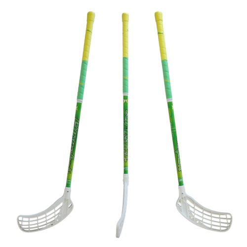 Floorball ütő üvegszálas Gravity Kids 76/87 cm IFF balos zöld