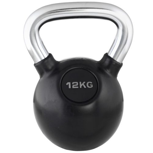 Kettlebell Trendy fekete-króm 12 kg