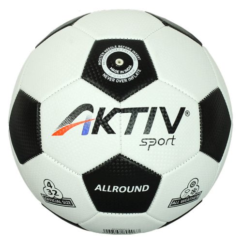 Futball labda Aktivsport ALLROUND fehér-fekete méret: 4