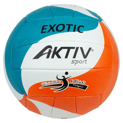 Röplabda Aktivsport EXOTIC fehér-kék-narancs méret: 5