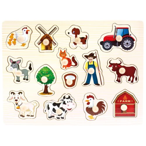 Bino 88114 Farm puzzle + 3 éves kortól