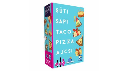 Süti, sapi, taco, pizza, ajcsi társasjáték